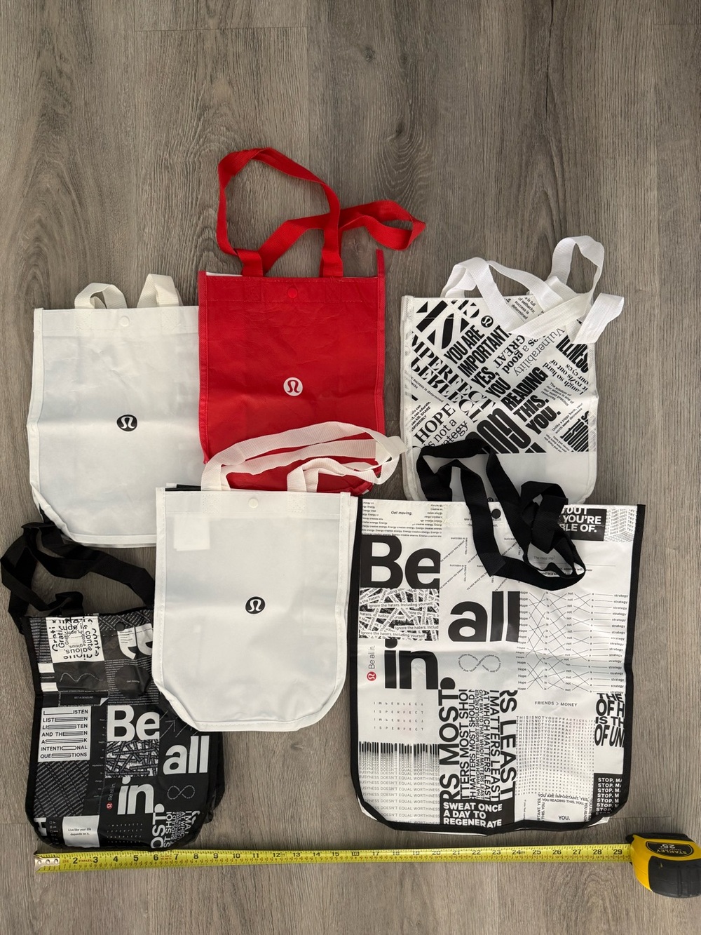 Lululemon reusable bags - INCLUDES ALL!
